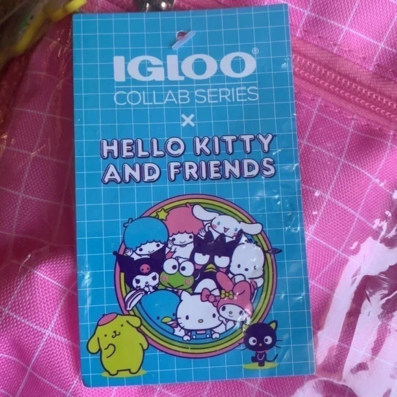Hello Kitty 12 Can Backpack Igloo Cooler Pink Limited Edition NWT main image 14